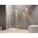 Semi-Frameless Corner Sliding Door Shower Screen Rossi- A * B